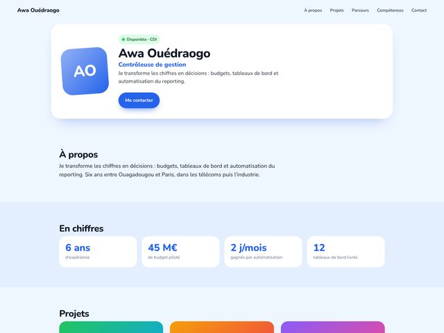 Modèle de portfolio Campus